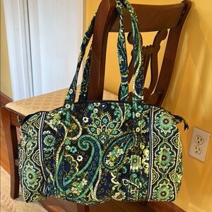 Vera Bradley Green and Blue Patterned Women's Bag